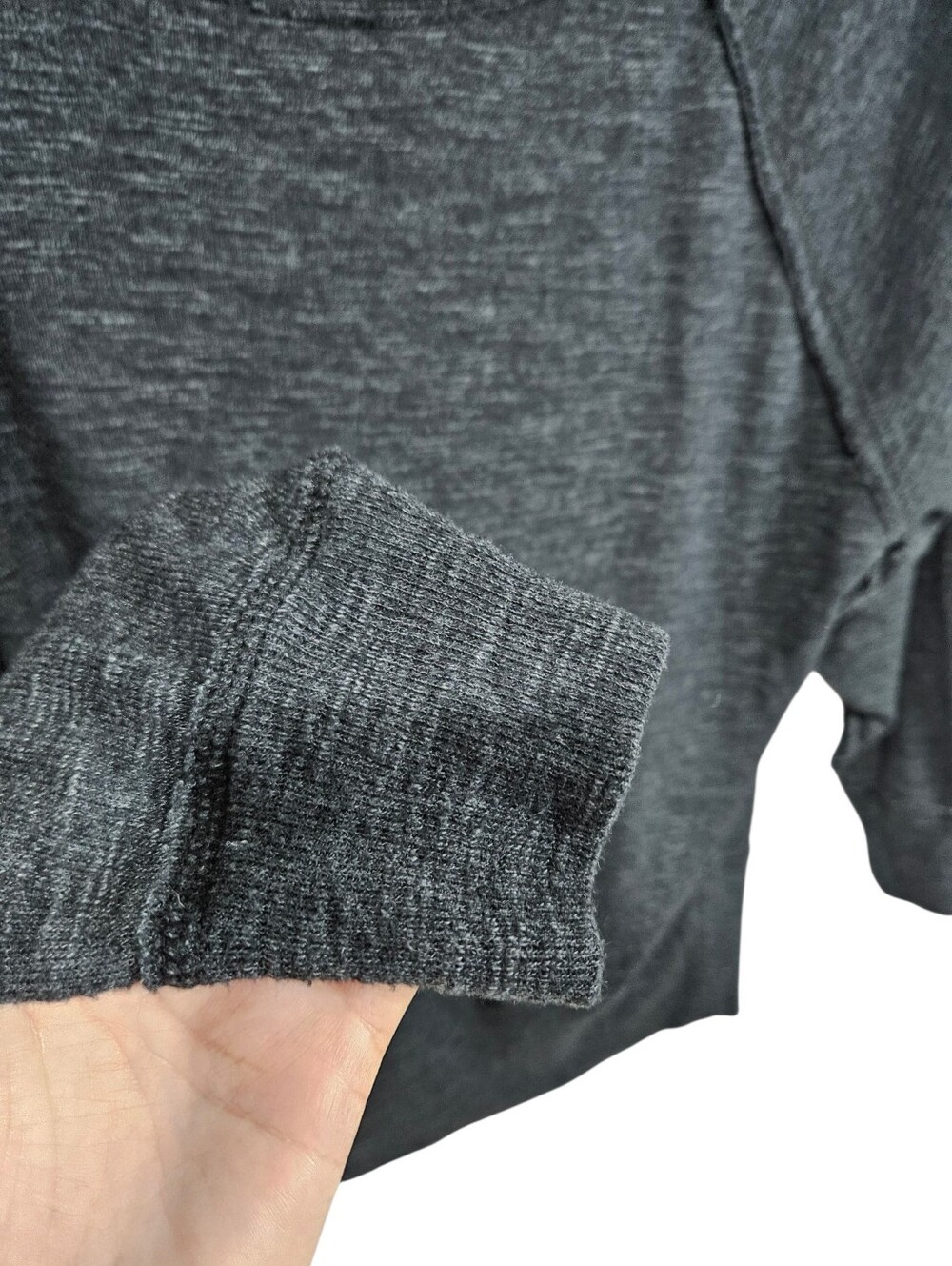 Free People Palisades Washed Black Off-the-Shoulder Sweater Top Y2K XS - Picture 8 of 13